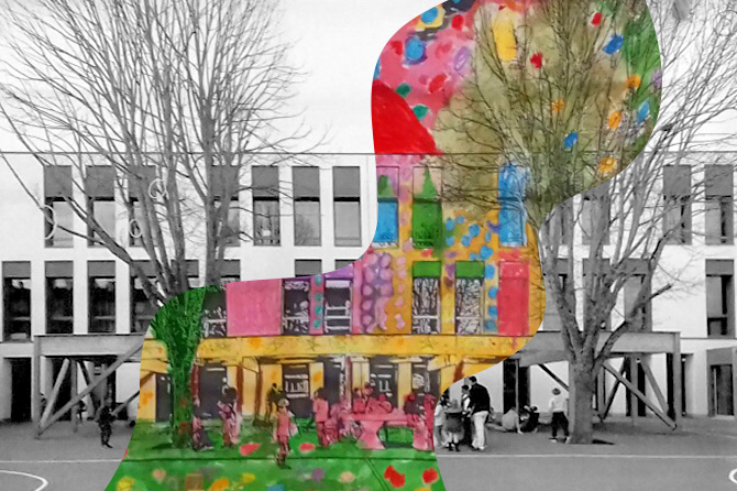 Inventer Alençon à la manière d'Hundertwasser, une opération du salon 2017